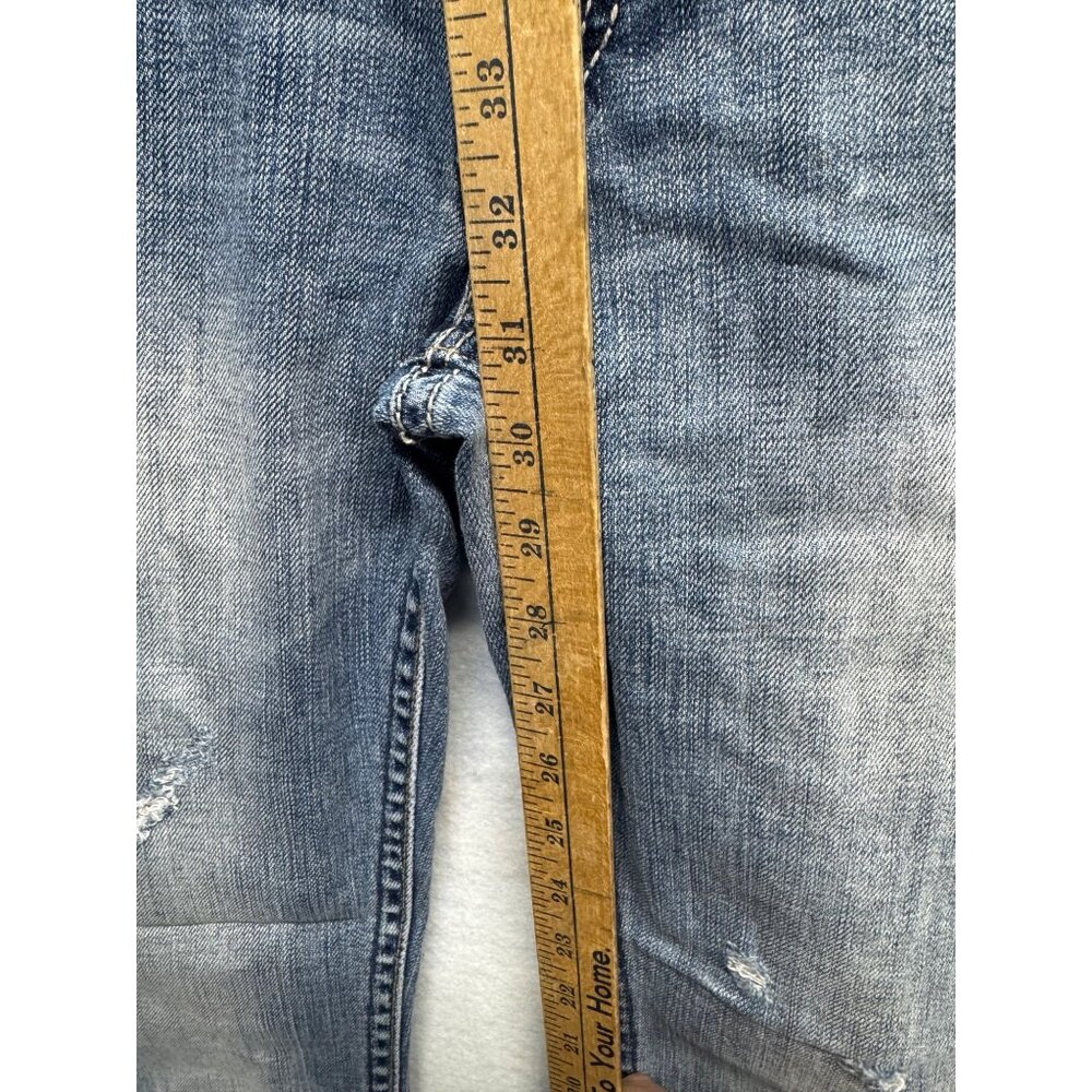 Silver Jeans Co. Womens Distressed Straight-Leg Denim Jeans Size 28/33 - Picture 10 of 14